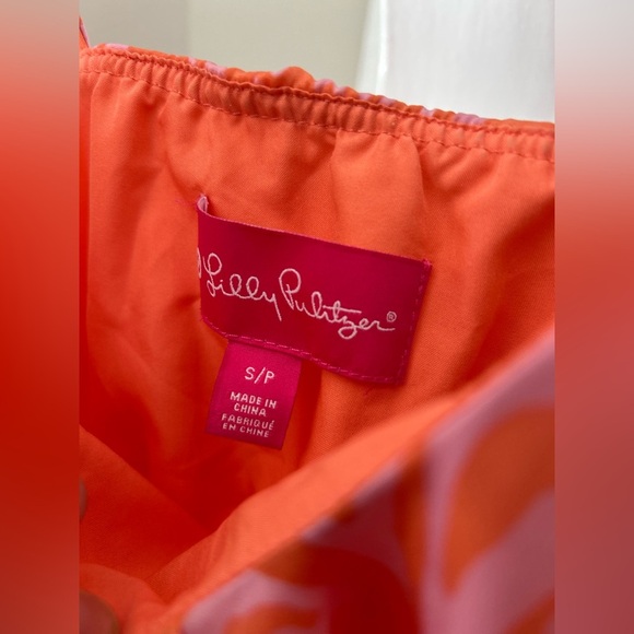 Lilly Pulitzer pink peach print size M - Picture 3 of 4